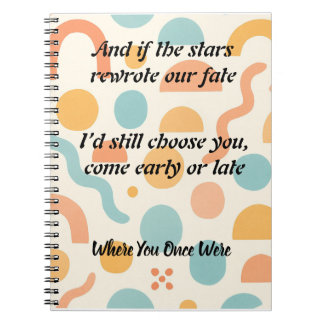 Cuaderno Por siempre mi elección, amor reescrito por las es