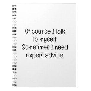 Cuaderno Por supuesto que hablo conmigo mismo