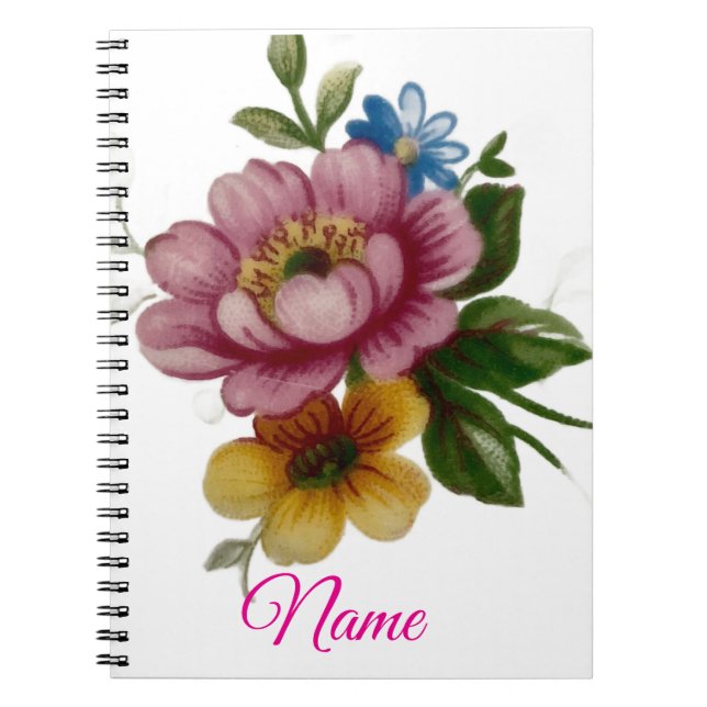 Cuaderno Porcelain Inspired Floral  (Frente)