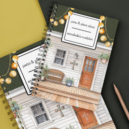 Cuaderno Porche delantero de Cottagecore con plantas