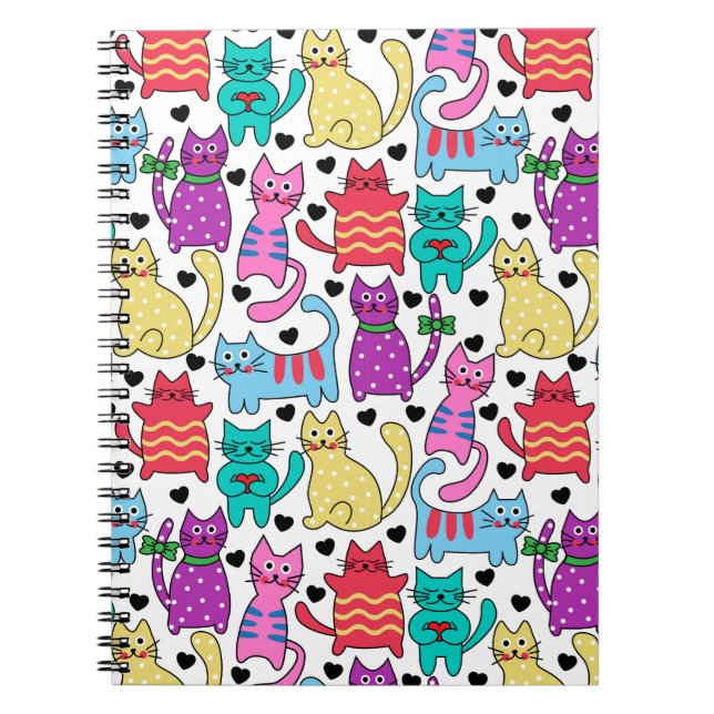 Cuaderno Porciones de gatos del gatito (Frente)