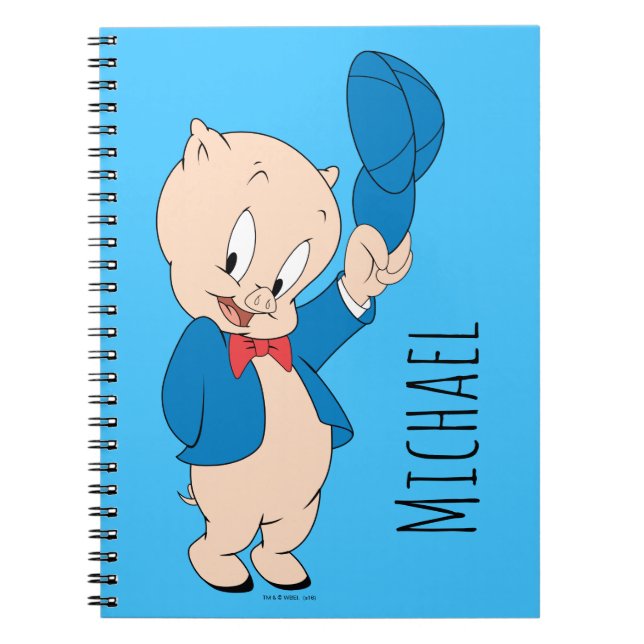 Cuaderno Porky Pig | Sombrero agitado (Frente)