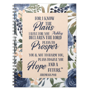 Cuaderno Porque Conozco Los Planes Que Tengo Para Usted Per