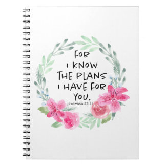 Cuaderno Porque sé los planes que tengo para ti