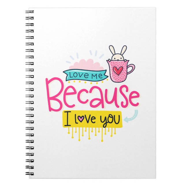 Cuaderno Porque te amo (Frente)