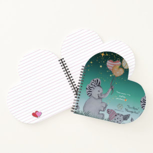 Cuaderno Portada de elefante Eleze & Polka Hen