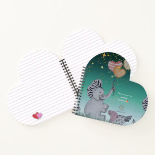 Cuaderno Portada de elefante Eleze & Polka Hen