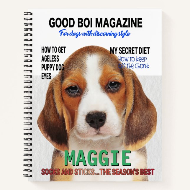 Cuaderno Portada de la revista Beagle Parody (Anverso)