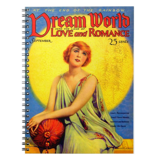 Cuaderno Portada de la revista Dream World de los años 20 (Frente)