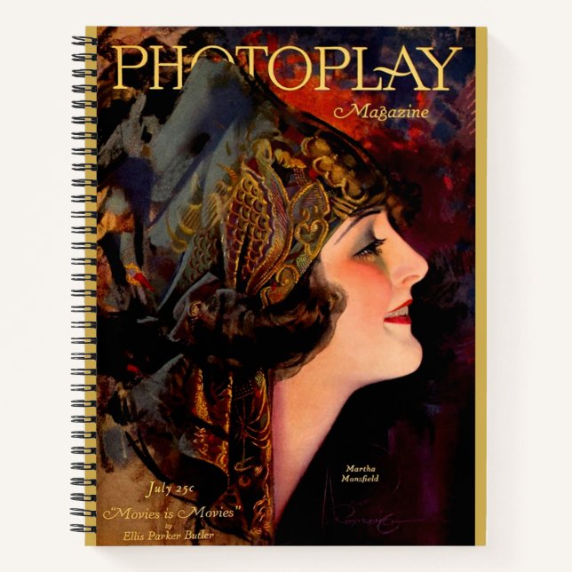 Cuaderno Portada de la revista Photoplay 1920 (Anverso)
