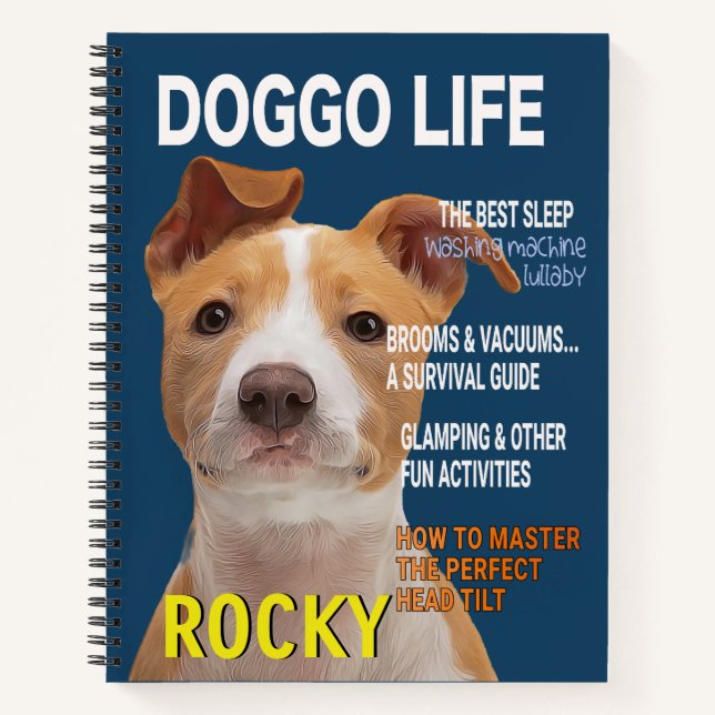 Cuaderno Portada de la revista Pitbull Parody (Anverso)