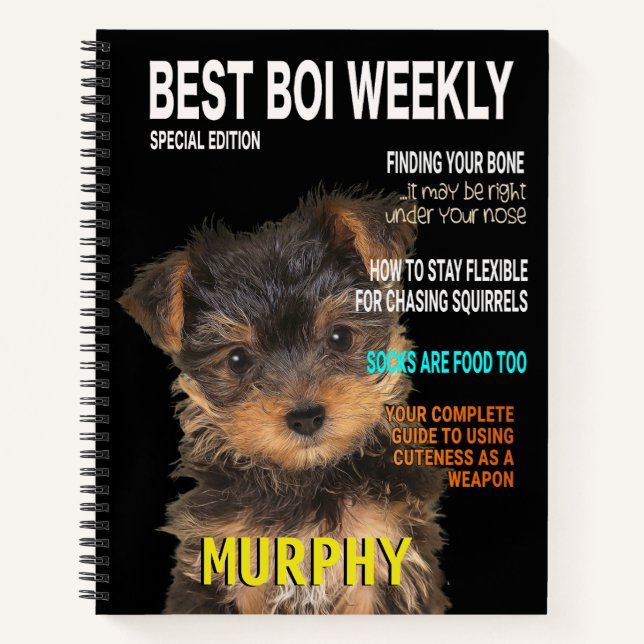 Cuaderno Portada de la revista Yorkshire Terrier Parody (Anverso)