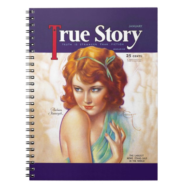 Cuaderno Portada de revista verdadera de la historia de (Frente)