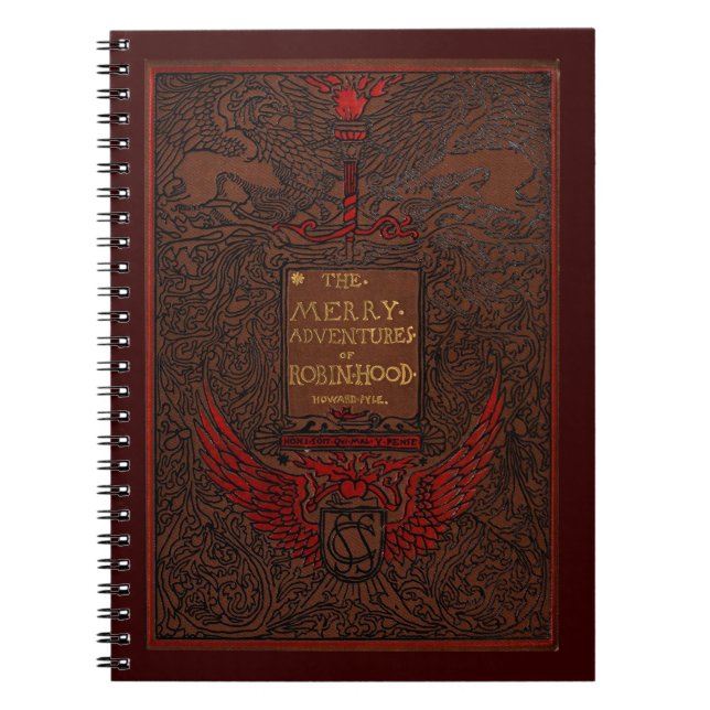 Cuaderno Portada del libro de Robin Hood de enlace antiguo (Frente)