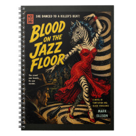 Cuaderno Portada del libro de terror Misterio Asesino Cebra