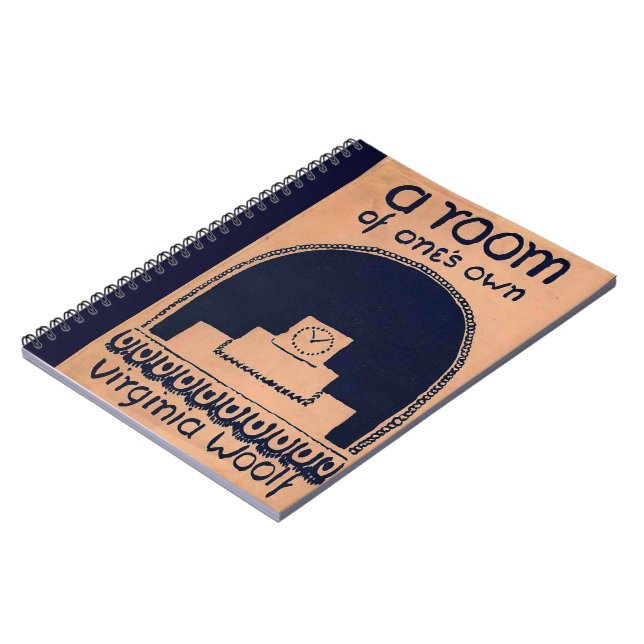 Cuaderno Portada del libro de Virginia Woolf una habitación (Lado Izquierdo)