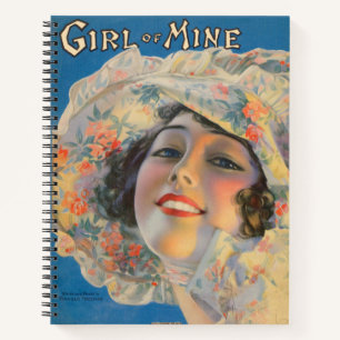 Cuaderno Portada musical de la Chica de Minas de 1917