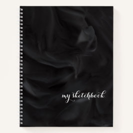 Cuaderno Portada negra personalizada Manual de esbozo Minim
