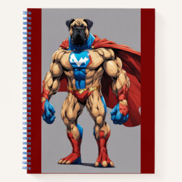 Cuaderno Portafolios superhéroes Bullmastiff