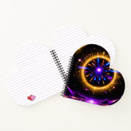 Cuaderno Portal Cósmico Radiante | Lienzo Estirado de Galax