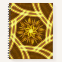 Portal Estelar Luminoso – Fractal Dorado Simétrico