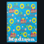 Cuaderno Portátil, #10 Happy 10th Birthday Notes Blue<br><div class="desc">¡Organice su día con un portátil personalizado! Este bloc de notas,  hecho con sus imágenes y texto en la portada,  es una excelente manera de mostrar su estilo personal y realizar un seguimiento de todas las notas y citas importantes a la vez.</div>