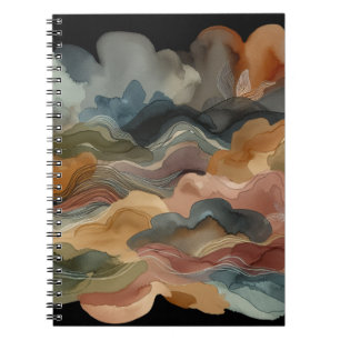 Cuaderno Portátil acuarela de resumen de la tierra