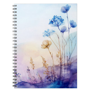 Cuaderno Portátil acuarela floral