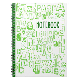 Cuaderno Portátil alfabeto (verde)