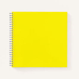 Cuaderno Portátil amarillo brillante #FFF3000 en espiral