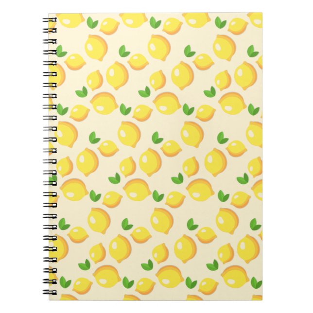 Cuaderno Portátil, amarillo, limón, Zitrone, Notizbuch (Frente)