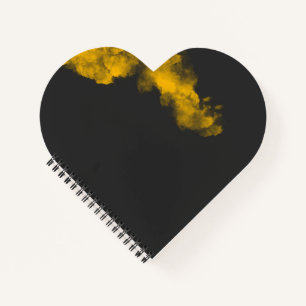 Cuaderno Portátil amarillo texturado - fondo único