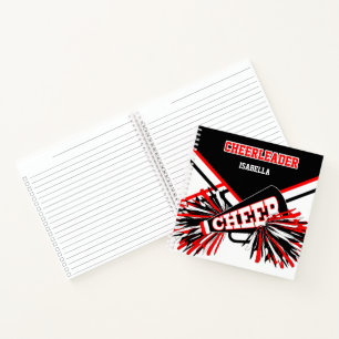 Cuaderno Portátil animador - Negro, blanco y rojo