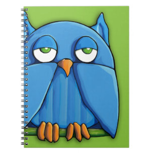 Cuaderno Portátil Aqua Owl green 2