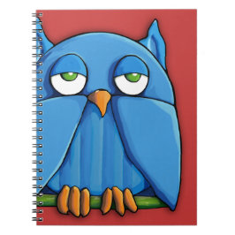 Cuaderno Portátil Aqua Owl rojo 2