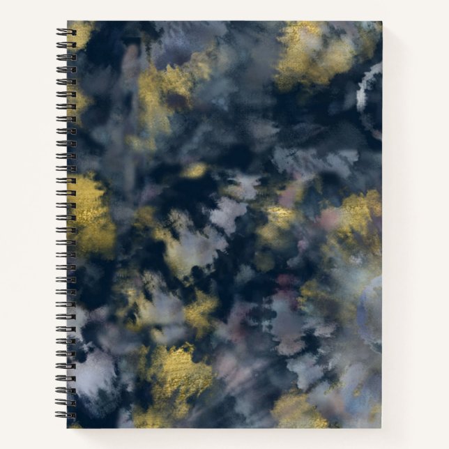 Cuaderno Portátil/Asientos MoodyBlueTieDye (Anverso)