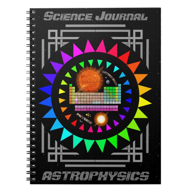 Cuaderno Portátil Astrofísica de Revista de Ciencia Persona (Frente)