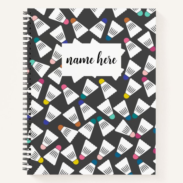 Cuaderno Portátil Badminton personalizado (Anverso)