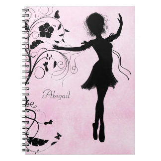 Cuaderno Portátil Ballerina de Bonito personalizada y Flore