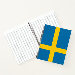 Cuaderno Portátil Bandera Sueca (Suecia)
