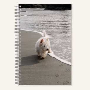 Cuaderno Portátil Beachcombing Westie Photo 6x8