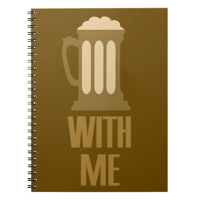 Cuaderno Portátil Beer With Me (Frente)
