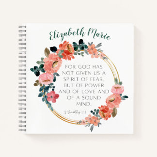 Cuaderno Portátil Biblia Verse Personalizado