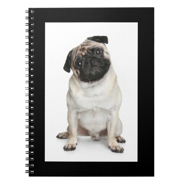 Cuaderno Portátil blanco Perro cachorro amor / Diario (Frente)