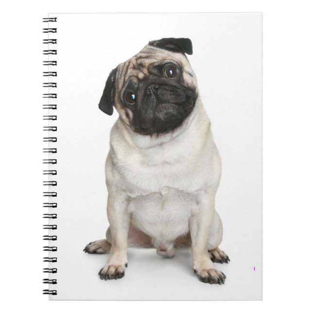 Cuaderno Portátil blanco Perro cachorro amor / Diario (Frente)
