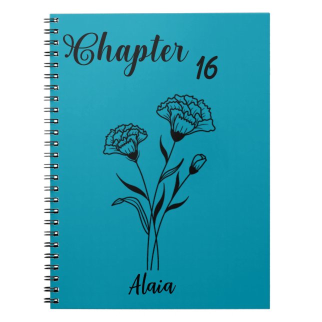 Cuaderno Portátil Bloom de Enero - Diario de Carnación (Frente)
