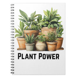 Cuaderno Portátil botánico de potencia de planta