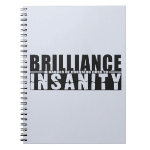 Cuaderno portátil BRILLIANCE VS INSANITY personalizado
