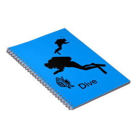 Cuaderno Portátil - Buceadores y peces Scuba