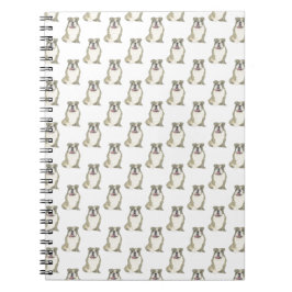 Cuaderno Portátil Bulldog en inglés (Brindle)